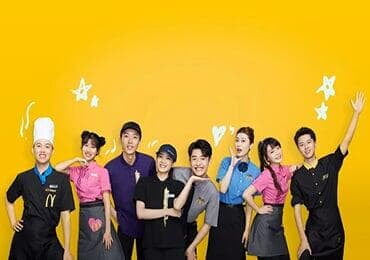 McDonald's China's new uniforms, made from new materials recycled from plastic bottles